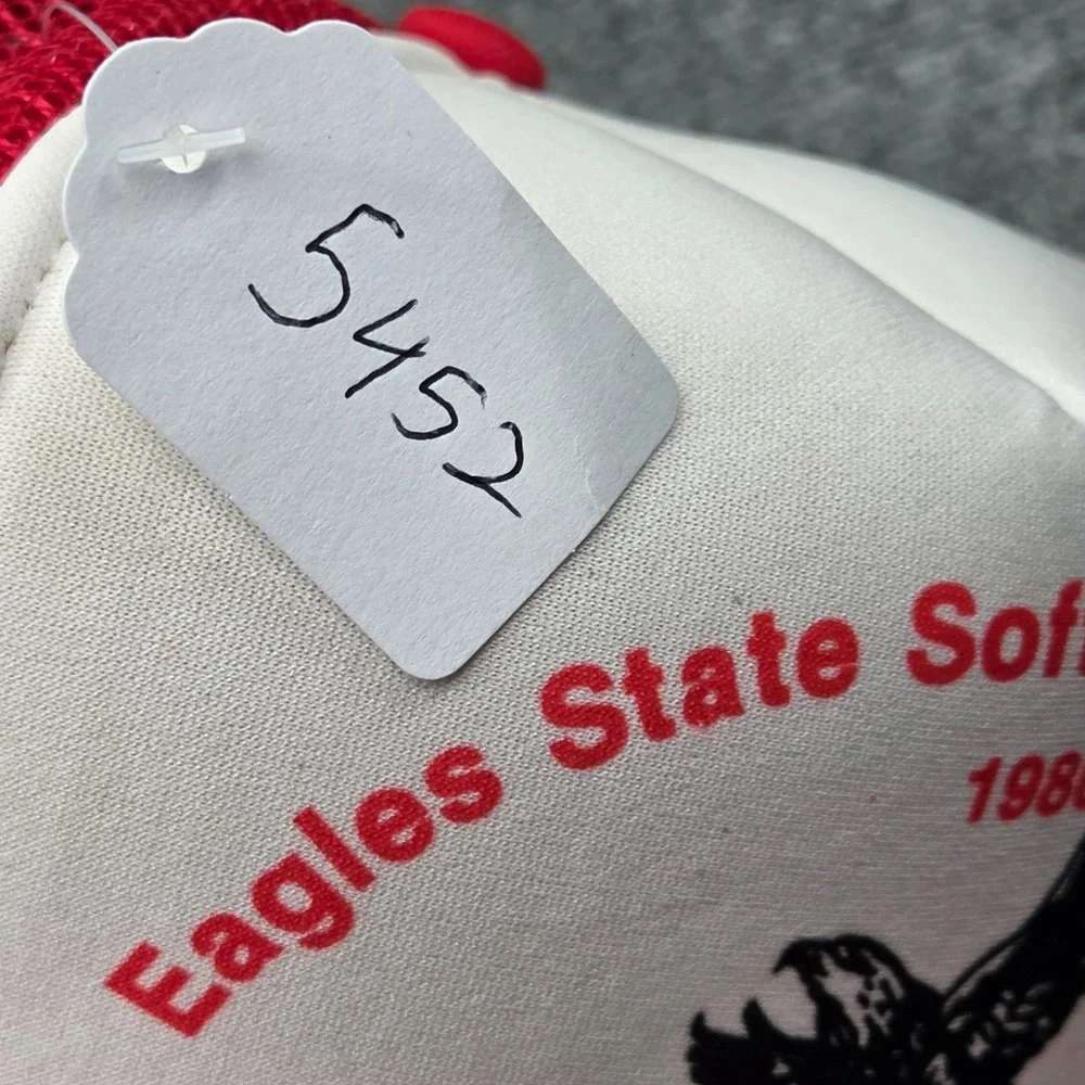 Vintage Willmar Minnesota‎ Trucker Hat Red White Eagles Softball Tournament 80s